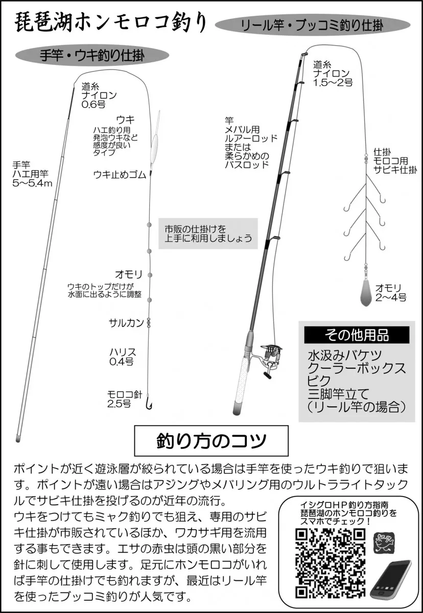 琵琶湖のホンモロコ釣り｜釣具のイシグロ |釣り情報サイト